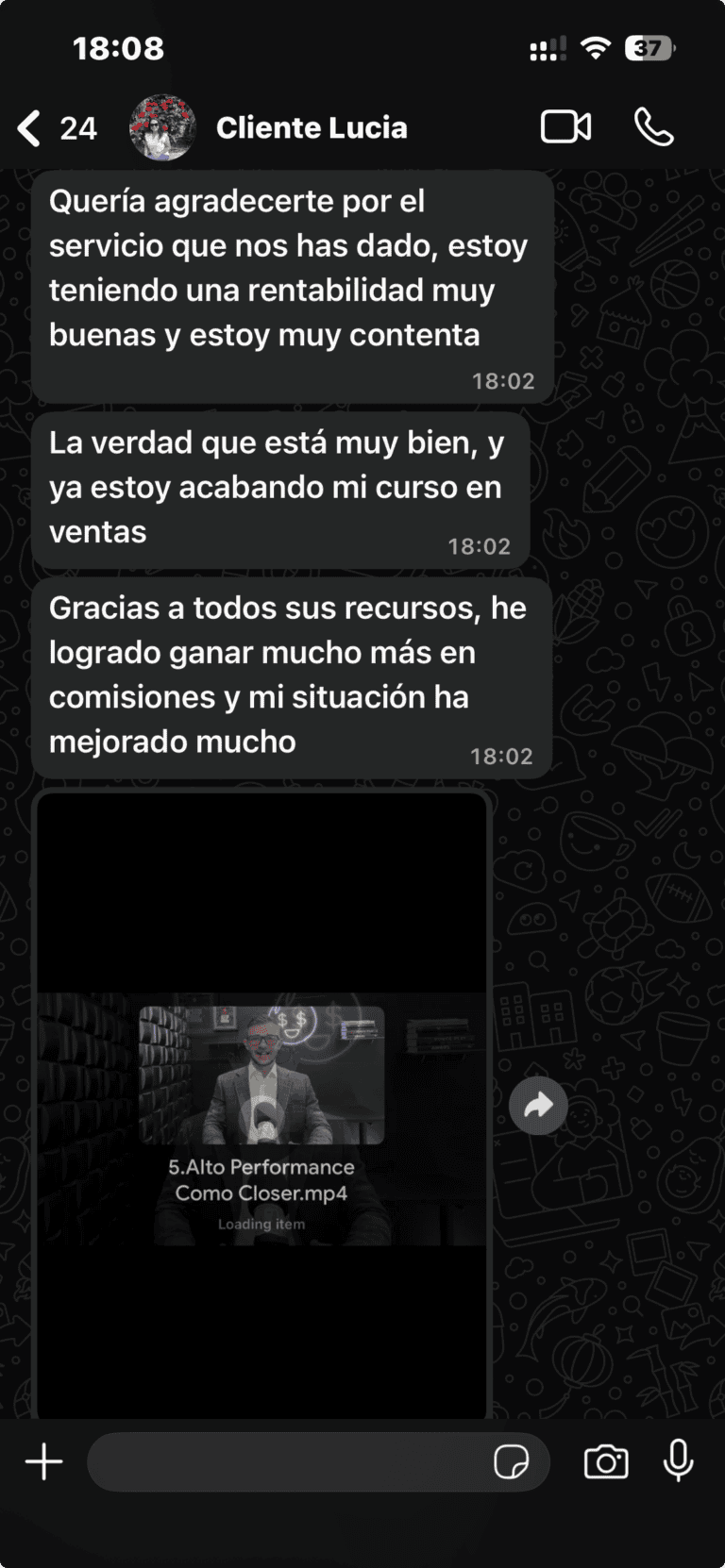 ✓ Cliente verificado | 4 meses activo
Perfil: Conservador
"Sistema opera solo, yo solo reviso"